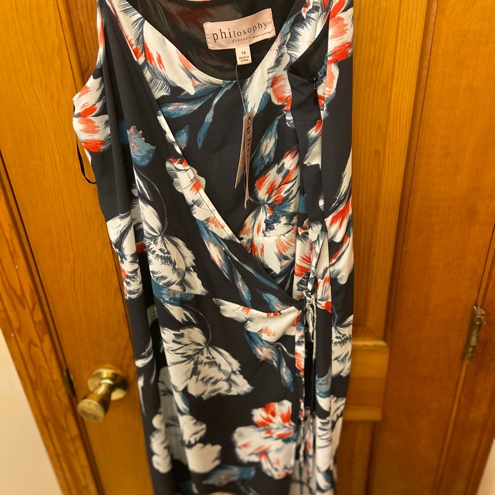 Navy floral Dress